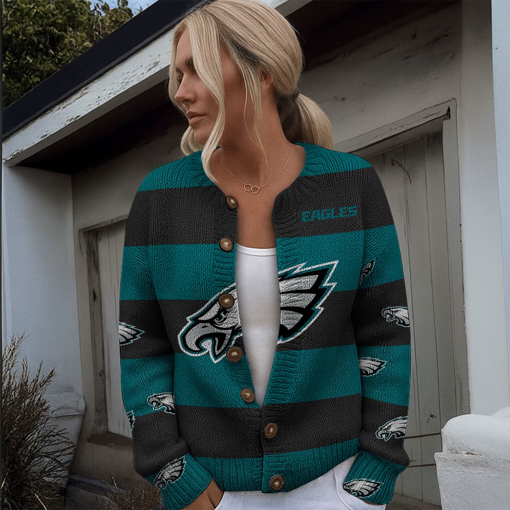 NFL x PHI Women's Cardigan Sweater HLP