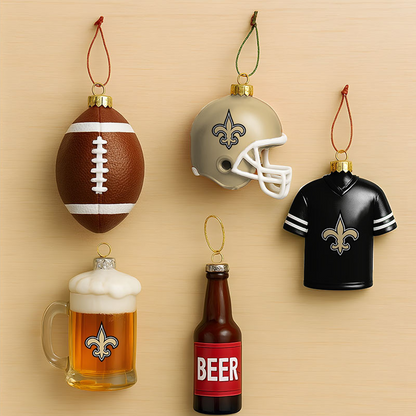 NO x NFL Football Combo Set 5 Acrylic Ornament For Home Decor DatND DVT