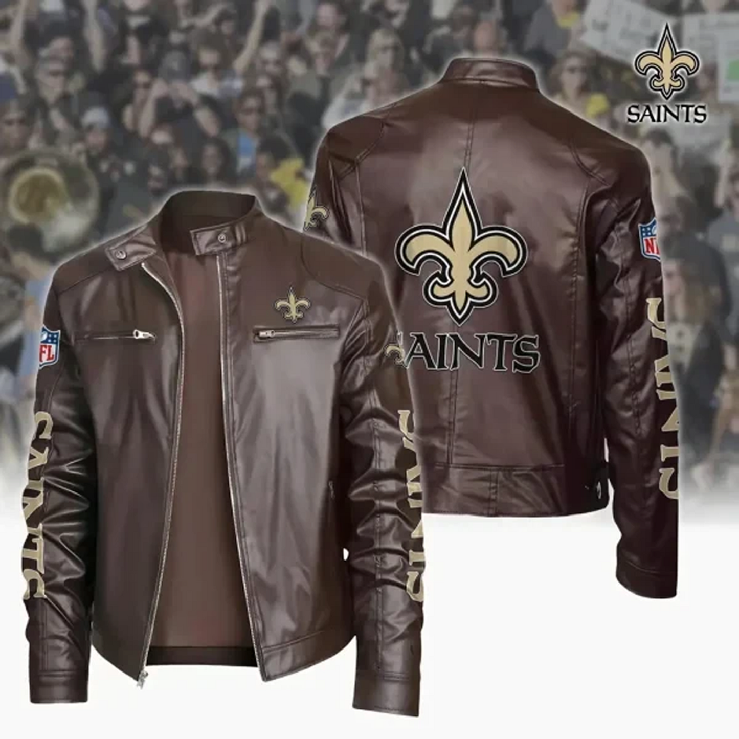 NO x NFL Sport Leather Jacket DATND TANTD