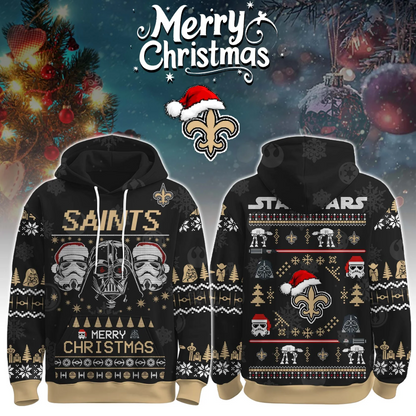 NO x NFL Unisex Merry Christmas The Force Edition Hoodie DATND TANTD