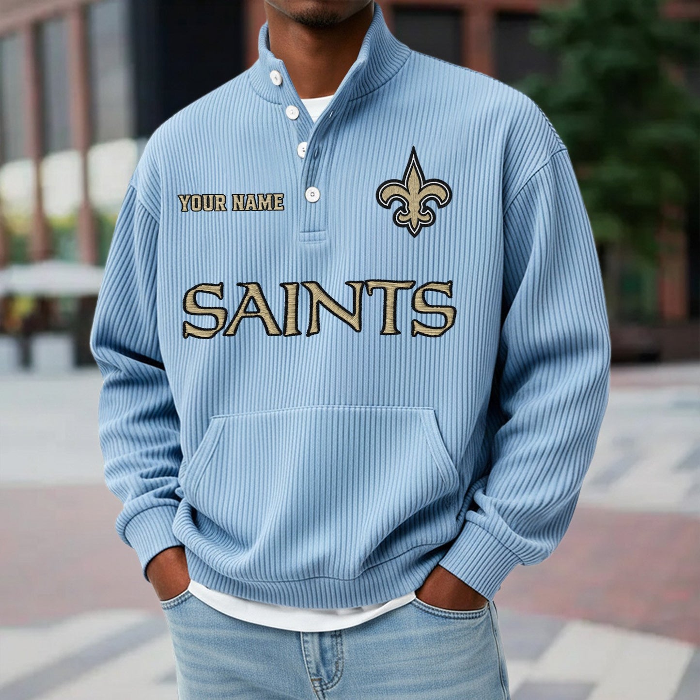 NO x NFL Waffle High Neck Long Sleeved Sweatshirt DATND TANTD 221125