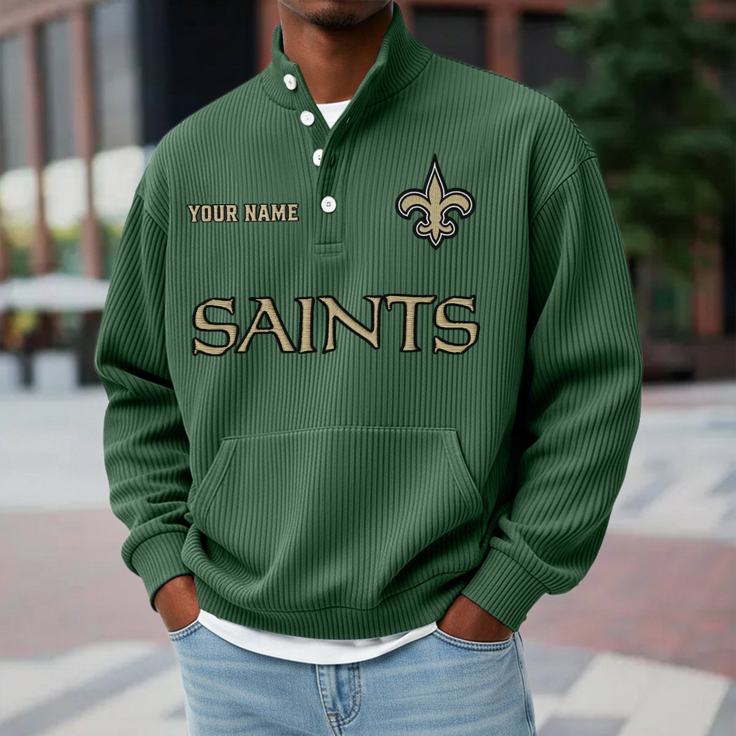 NO x NFL Waffle High Neck Long Sleeved Sweatshirt DATND TANTD 221125