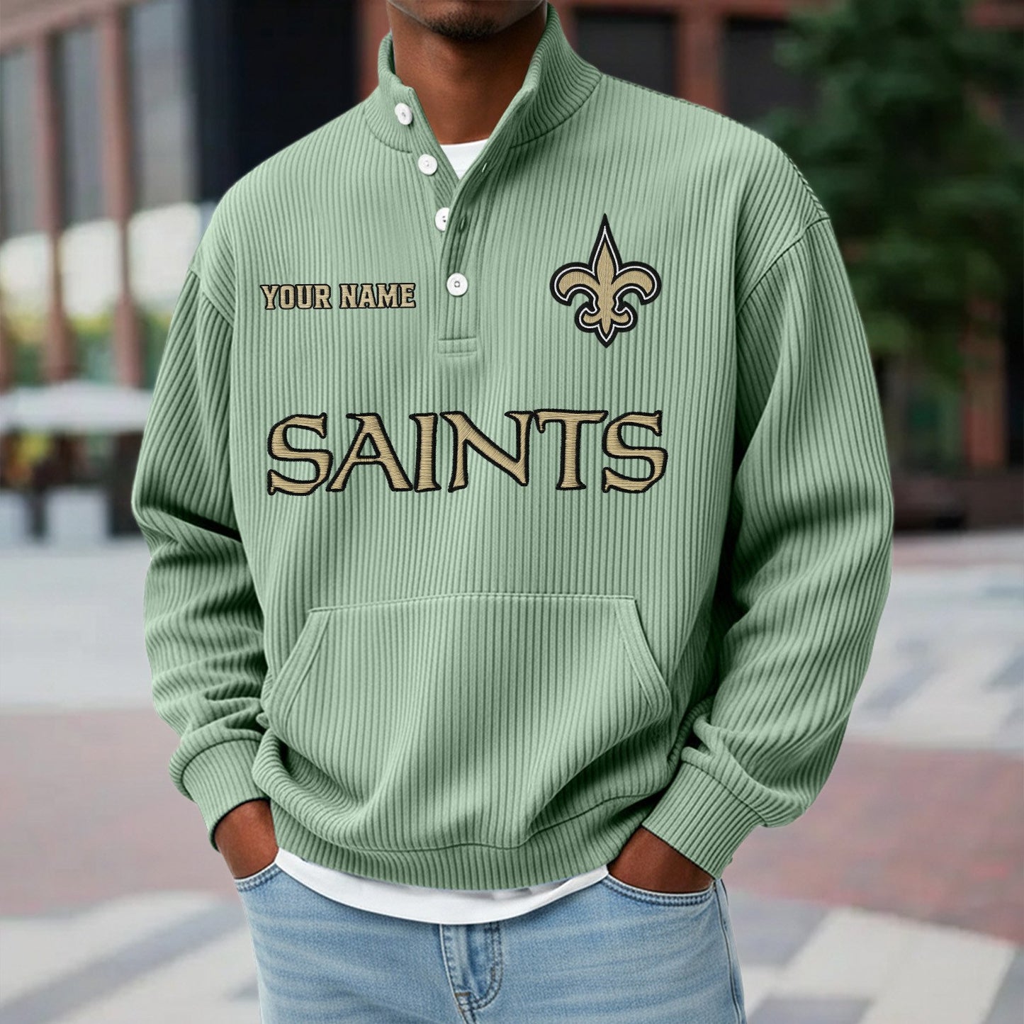 NO x NFL Waffle High Neck Long Sleeved Sweatshirt DATND TANTD 221125