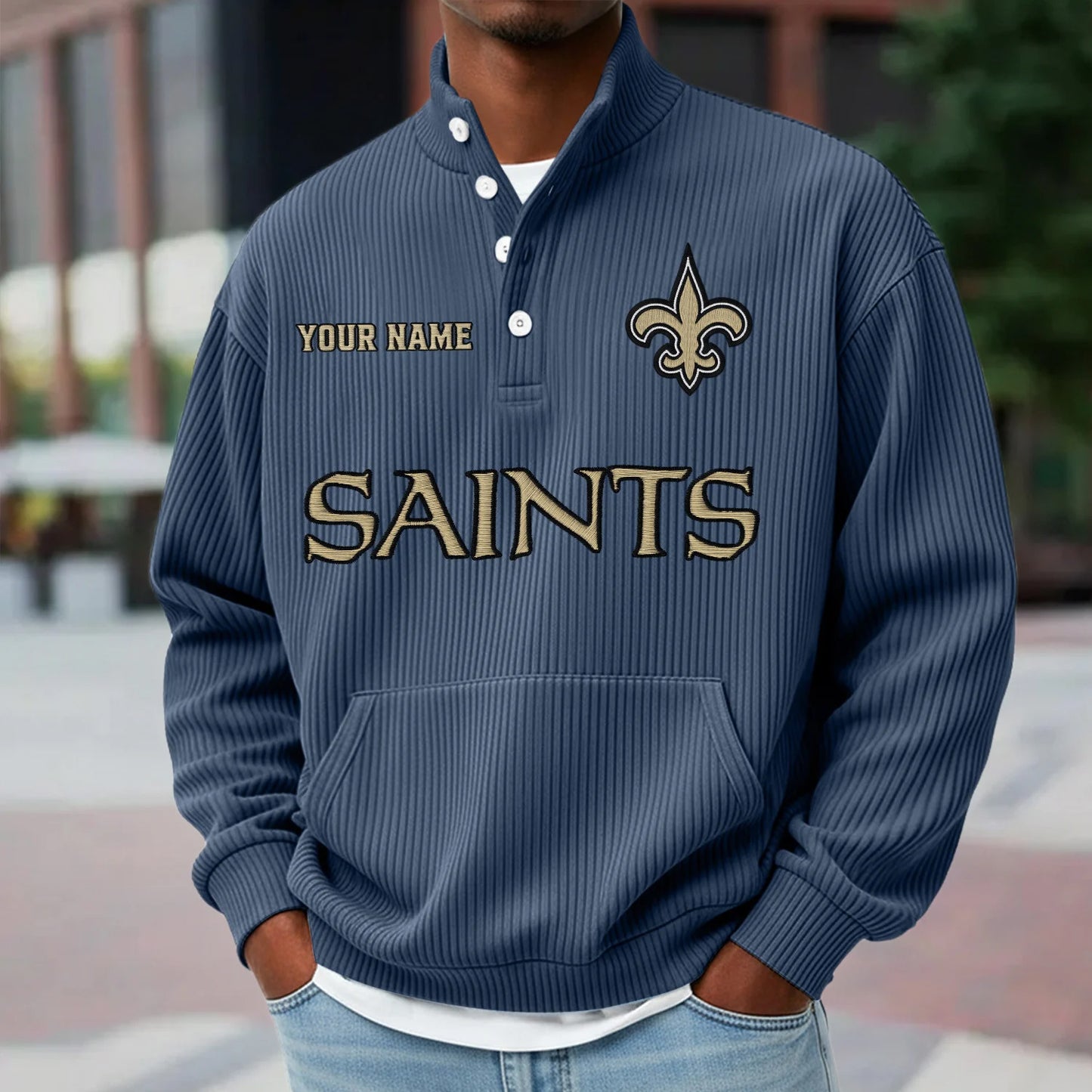 NO x NFL Waffle High Neck Long Sleeved Sweatshirt DATND TANTD 221125