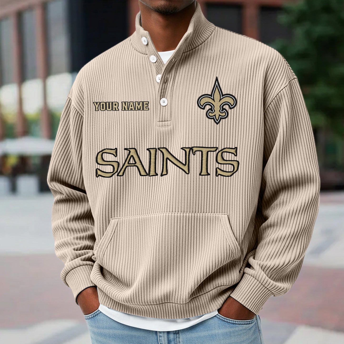 NO x NFL Waffle High Neck Long Sleeved Sweatshirt DATND TANTD 221125