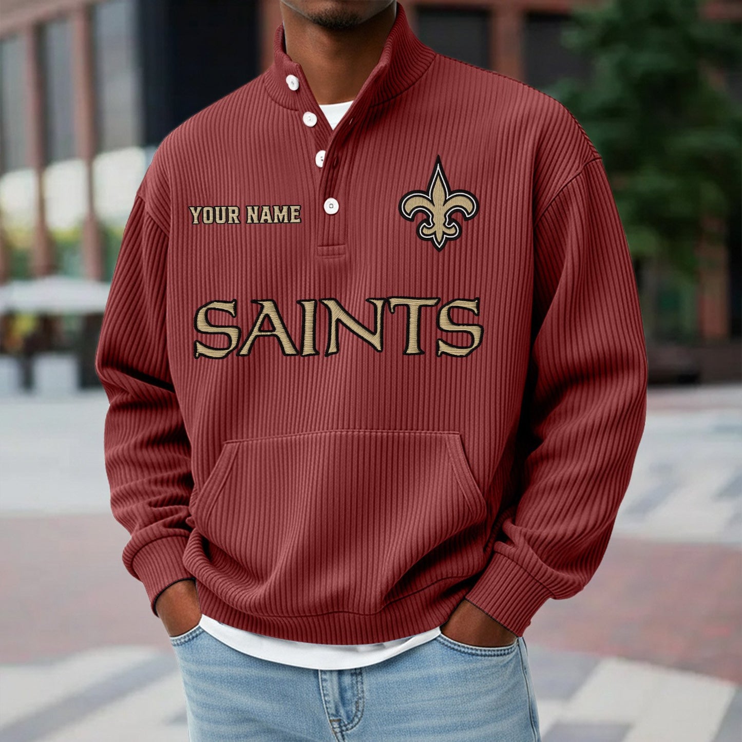 NO x NFL Waffle High Neck Long Sleeved Sweatshirt DATND TANTD 221125