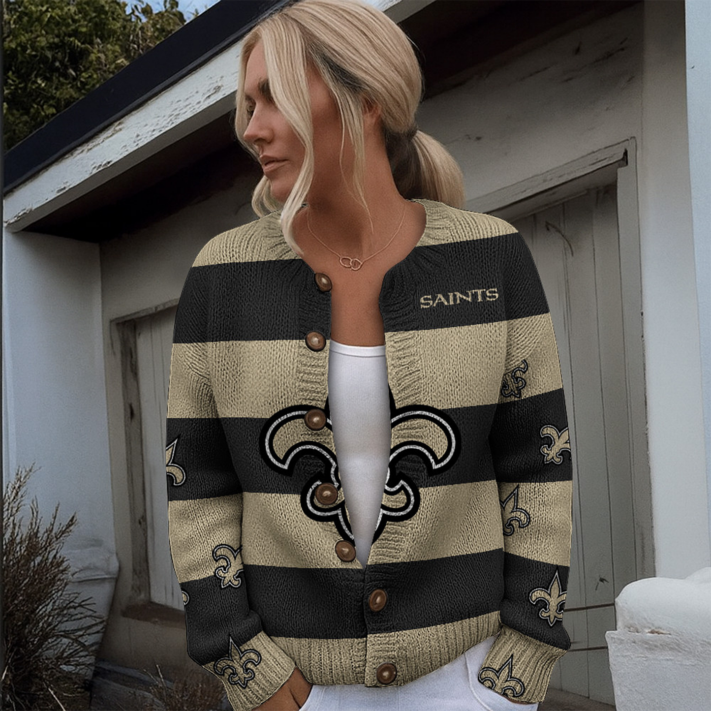 NO x NFL Women's Cardigan Sweater DATND TANTD