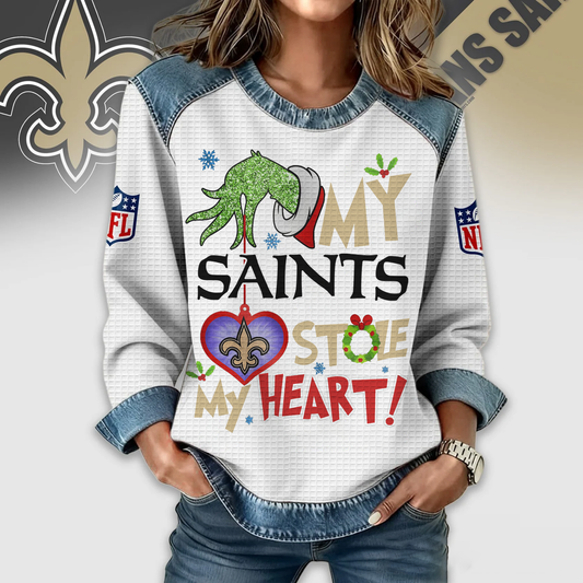 NOS Premium NFL Grinch Womenƒ??s Casual Sweatshirt DDT 081125 NTL