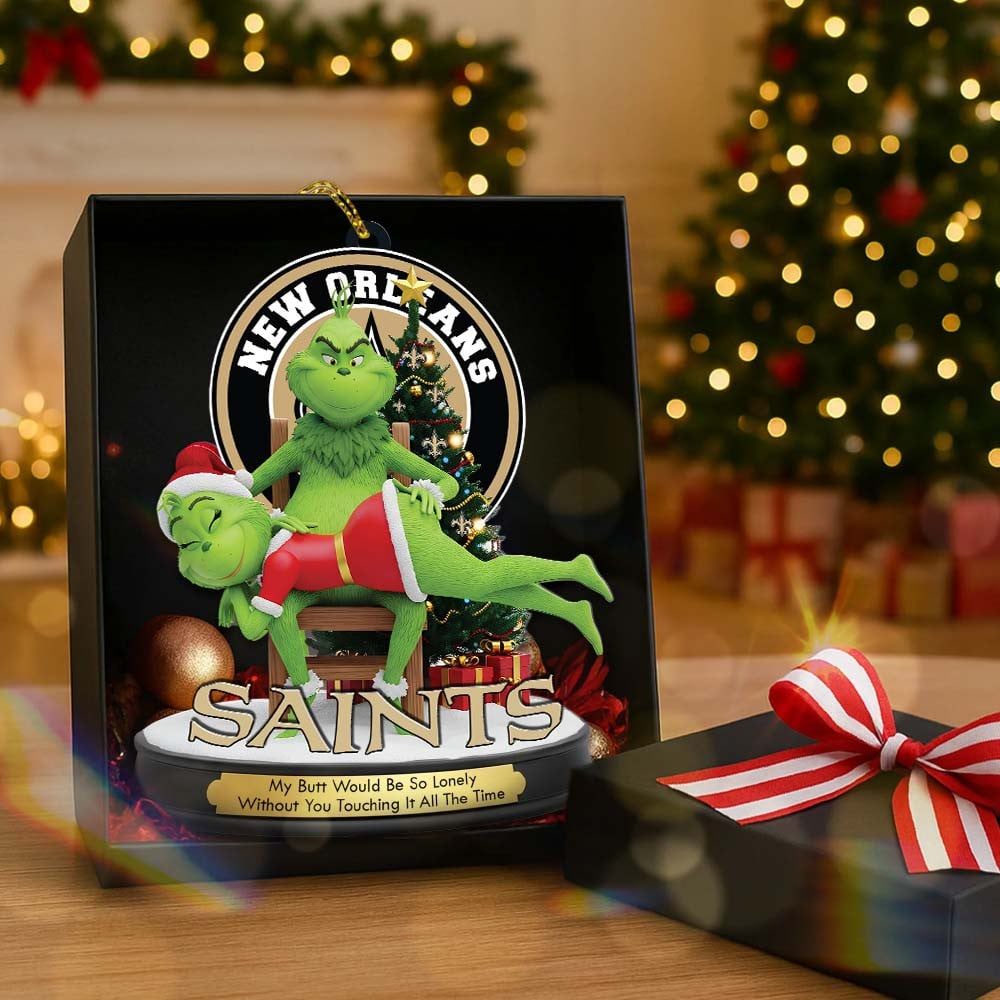 NOS Premium NFL x Grinch Acrylic Ornament DDT NTL