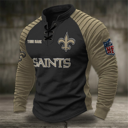 NOS x NFL Men Stand Collar Long Sleeve Top DDT  CTND