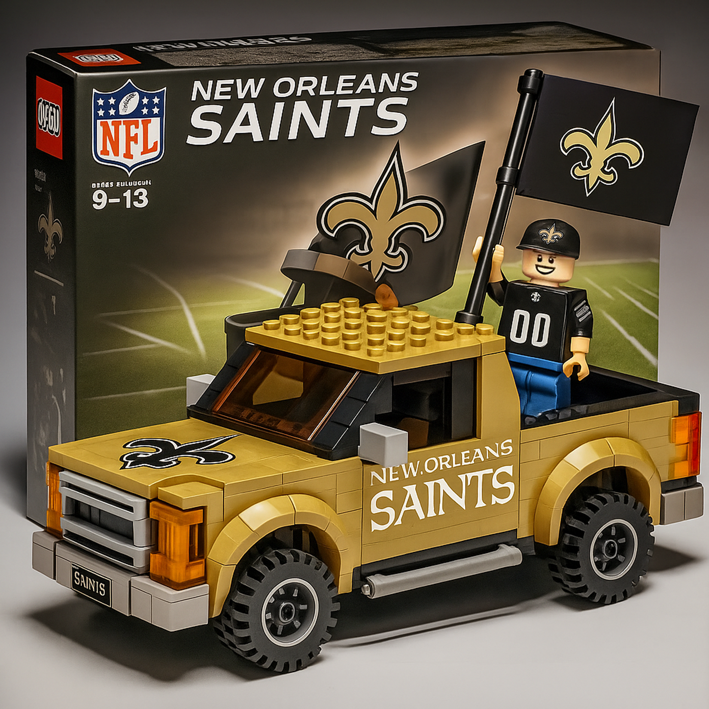 32 Teams Pickup Truck Building Blocks NDD TANTD