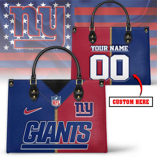 NYG NFL Jersey Leather Handbag DDT NTL