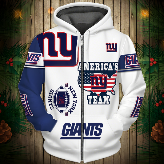 NYG Premium NFL 3D Graphic Hoodie DDT NTL