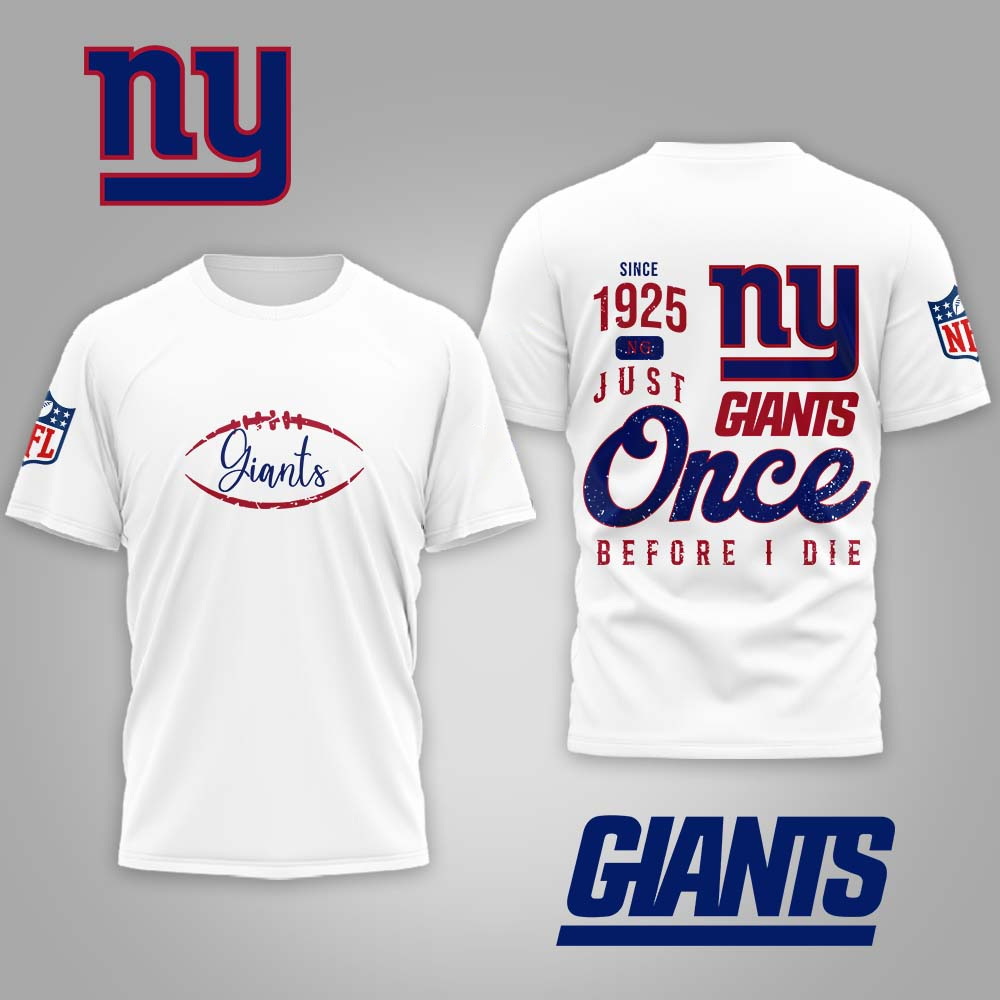 NYG Premium NFL Once Before I Die Shirt DDT CTND