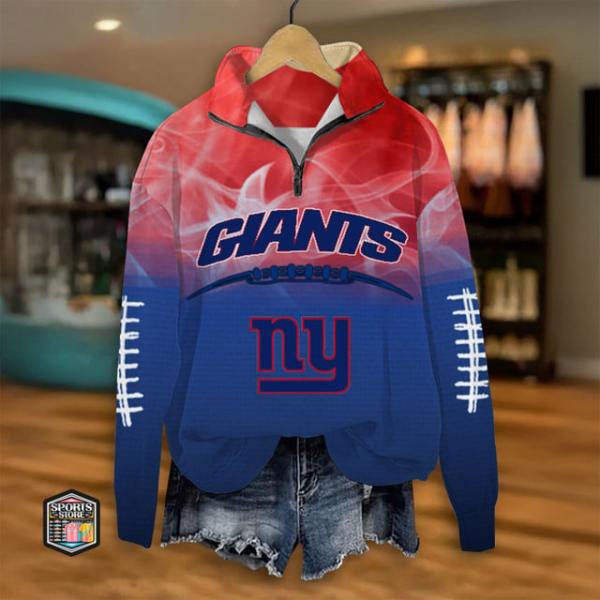 NYG Premium Women Quarter-Zip Hoodie DDT CTND