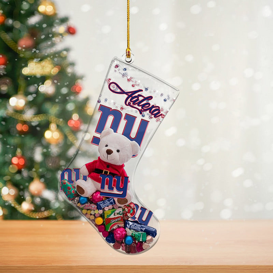 NYG x NFL Christmas Personalized Acrylic Ornament DatND DVT