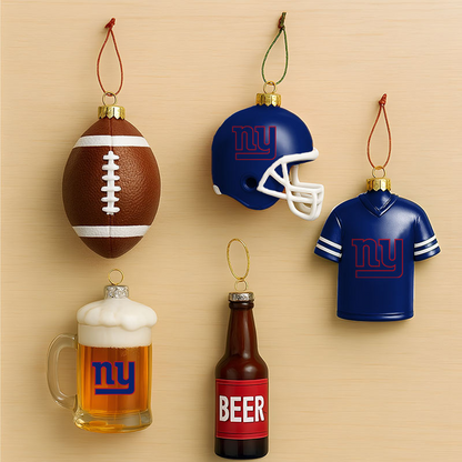 NYG x NFL Football Combo Set 5 Acrylic Ornament For Home Decor DatND DVT