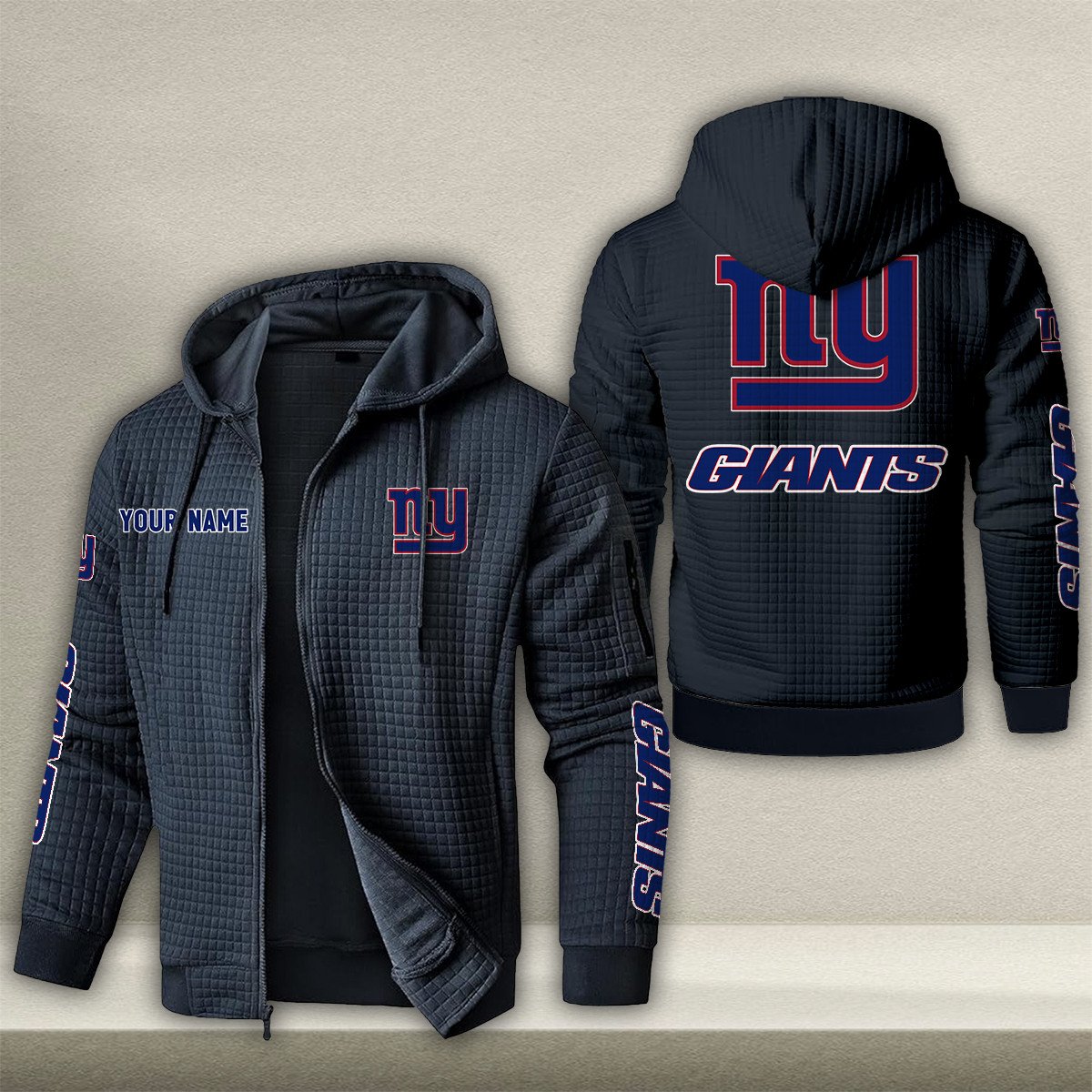 NYG x NFL Quilted Zip Hoodie DatND DVT