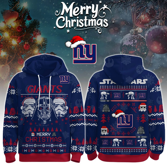 NYG x NFL Unisex Merry Christmas The Force Edition Hoodie DATND TANTD