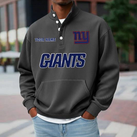 NYG x NFL Waffle High Neck Long Sleeved Sweatshirt DATND TANTD 221125