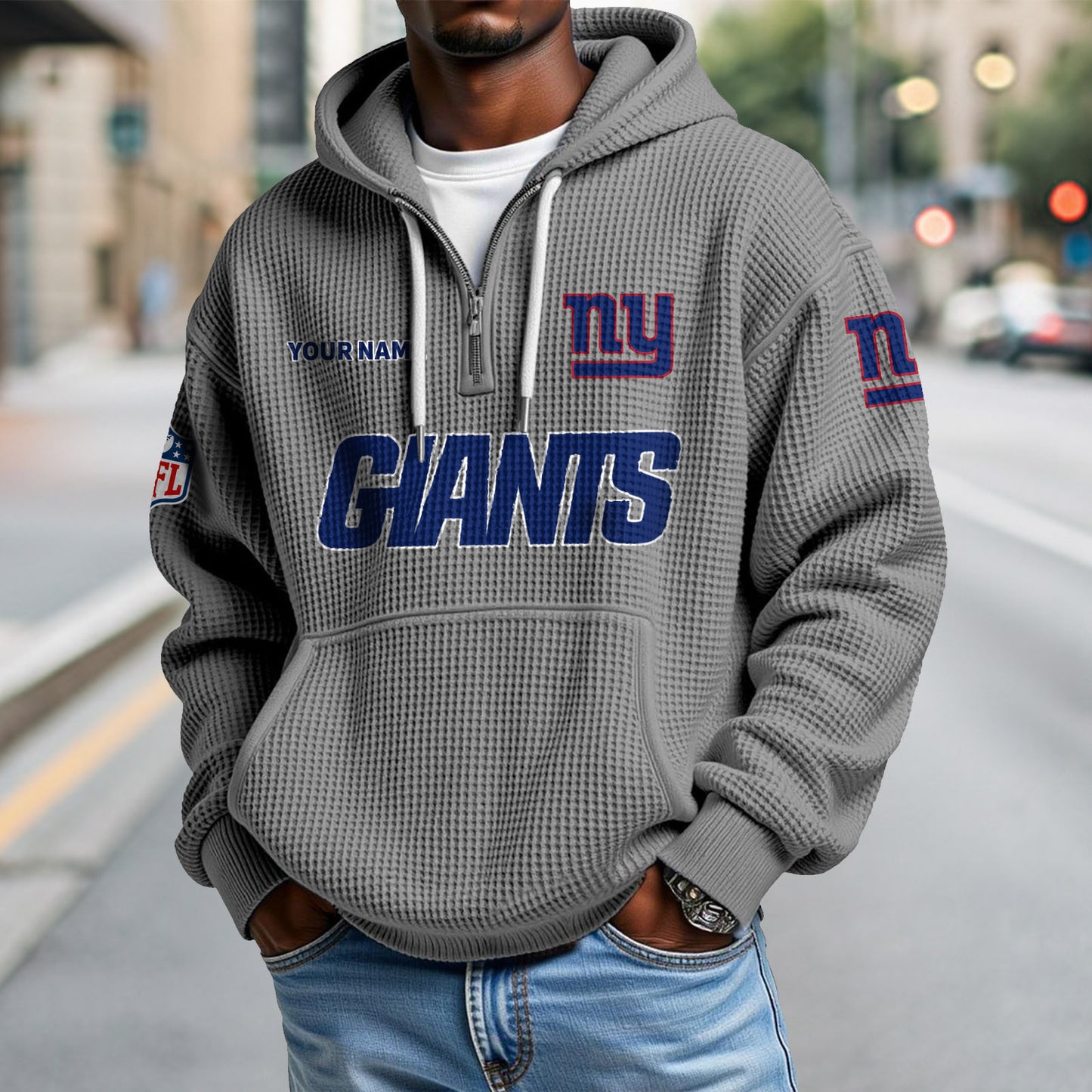NYG x NFL Waffle Hoodie DatND DVT