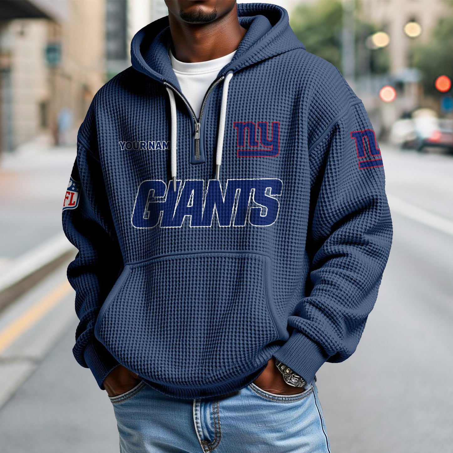 NYG x NFL Waffle Hoodie DatND DVT