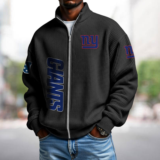 NYG x NFL Waffle Zip-Up Sweatshirt DATND TANTD