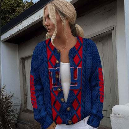 NYG x NFL Women's Cardigan Sweater DatND DVT