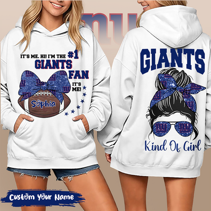 NYG Premium NFL Kind Of Girl Hoodie DDT HLPHUONG