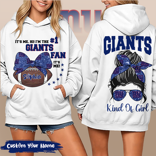 NYG Premium NFL Kind Of Girl Hoodie DDT HLPHUONG