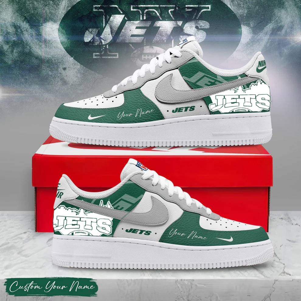 NYJ Premium NFL City Skyline AF1 Sneakers DDT HLPHUONG