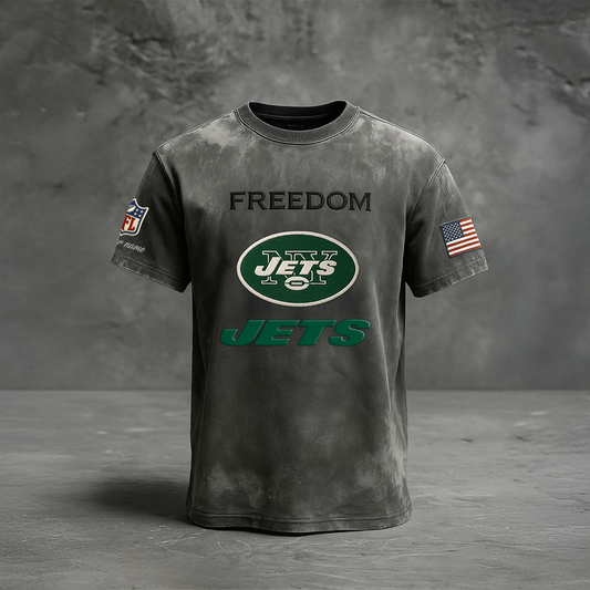 NYJ Premium NFL The Freedom Washed Tee DatND DVT