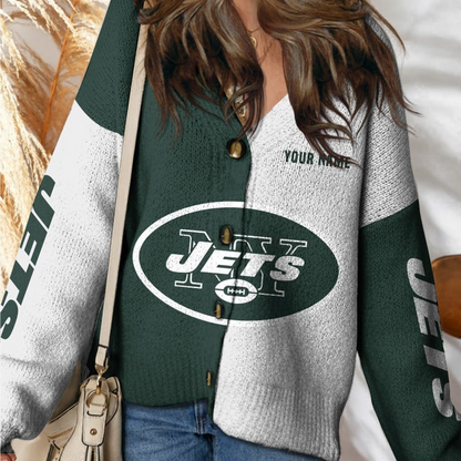 NYJ Premium NFL Women Cardigan DDT HLPHUONG