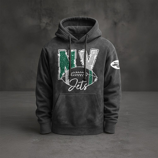 NYJ x NFL Embossed Hoodie DatND THUONGNH
