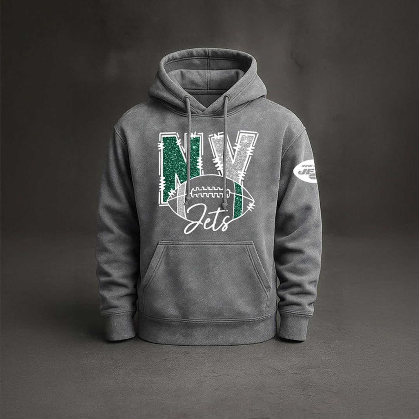 NYJ x NFL Embossed Hoodie DatND THUONGNH