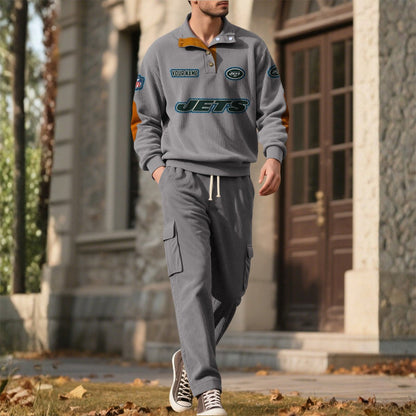 NYJ x NFL Men's Corduroy Sweatshirt 1011 DatND DVT