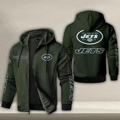 NYJ x NFL Quilted Zip Hoodie DatND DVT