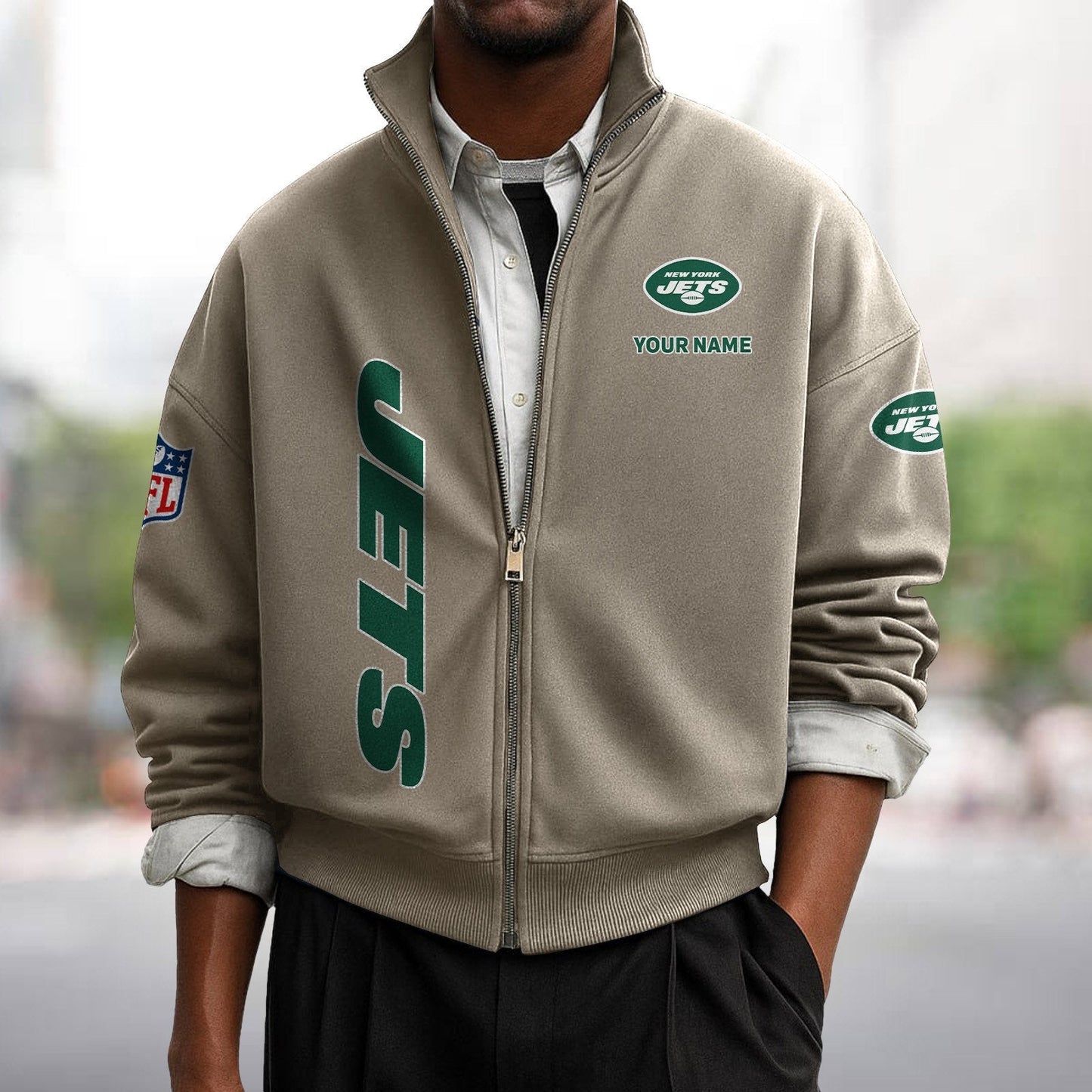 NYJ x NFL Sweatshirt Full Zip DATND TANTD