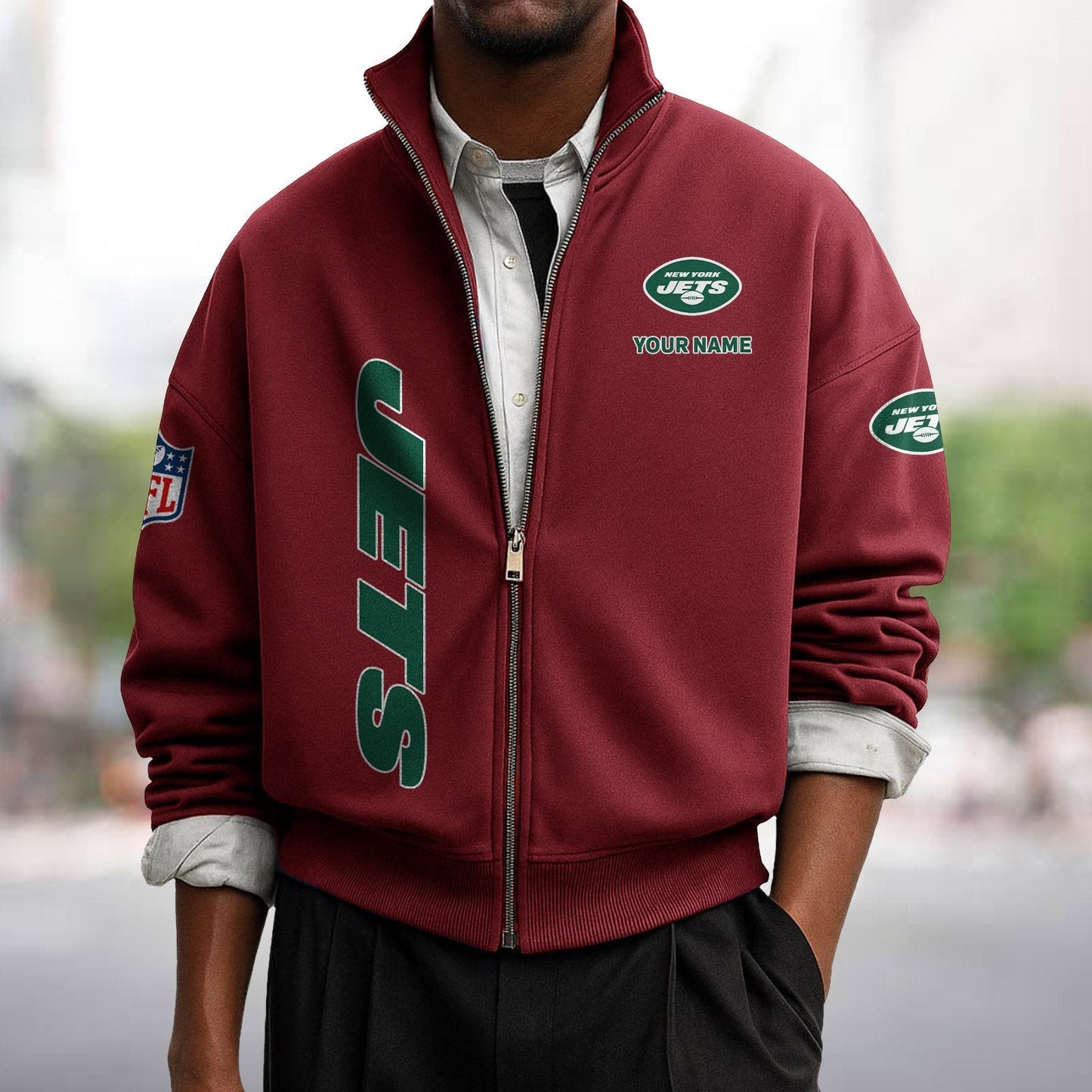 NYJ x NFL Sweatshirt Full Zip DATND TANTD
