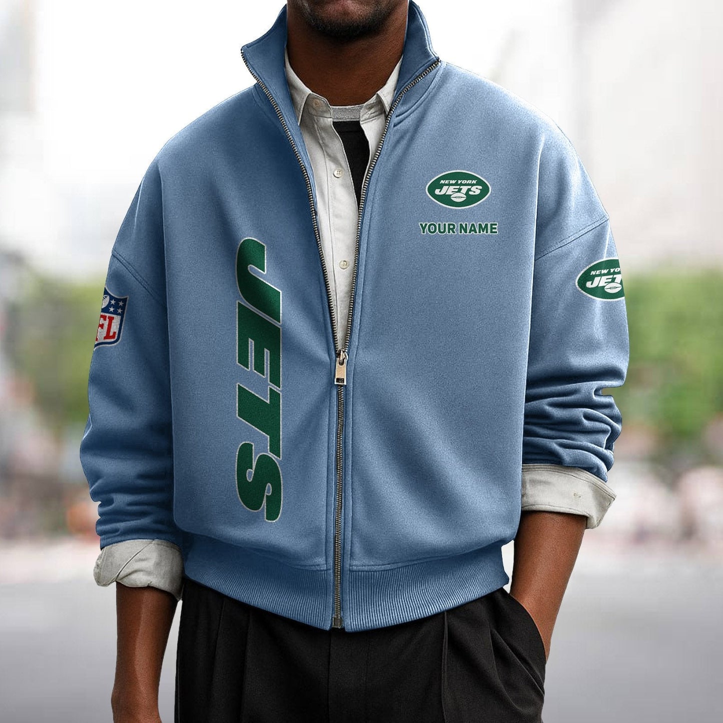 NYJ x NFL Sweatshirt Full Zip DATND TANTD