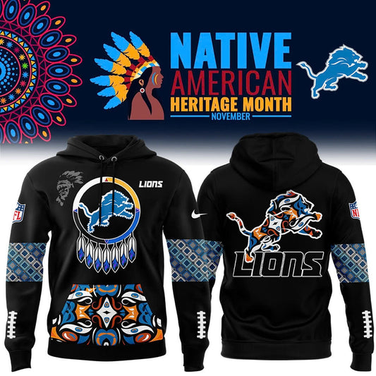 Native American Heritage Month Premium NFL X DET Hoodie NDT NHM