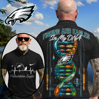 PE Premium NFL Fishing In My DNA Polo Shirt DDT CTND