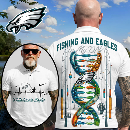 PE Premium NFL Fishing In My DNA Polo Shirt DDT CTND