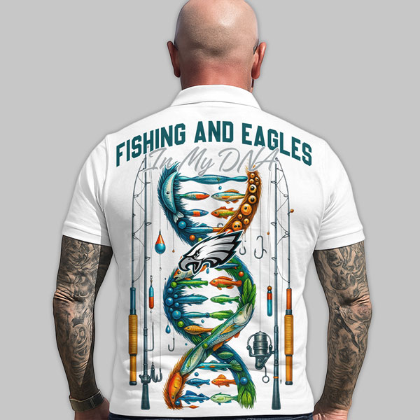 PE Premium NFL Fishing In My DNA Polo Shirt DDT CTND