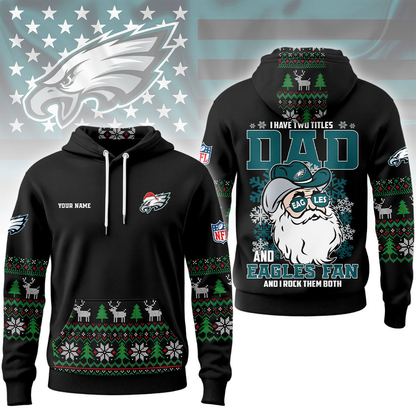 PE Premium NFL Personalized Papa Claus Hoodie DDT CTND
