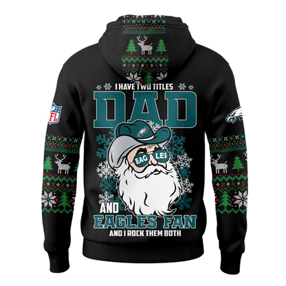 PE Premium NFL Personalized Papa Claus Hoodie DDT CTND