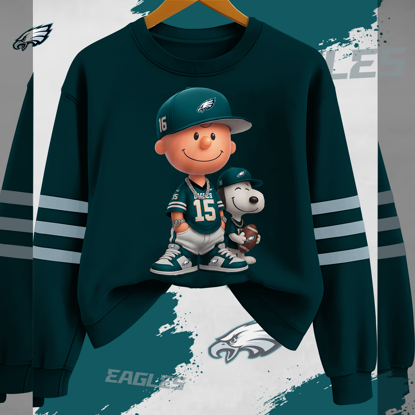 PE x NFL Charlie Brown And SNP Sweatshirt DDT HLPHUONG