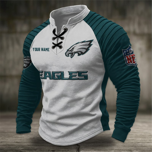 PE x NFL Men Stand Collar Long Sleeve Top DDT  CTND