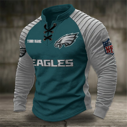 PE x NFL Men Stand Collar Long Sleeve Top DDT  CTND