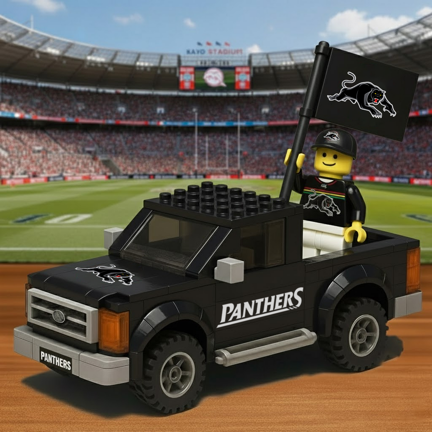 PEN x NRL Building Blocks Truck Toy Set DatND DVT